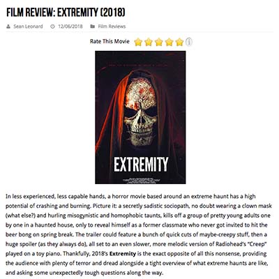 Film Review: Extremity (2018)